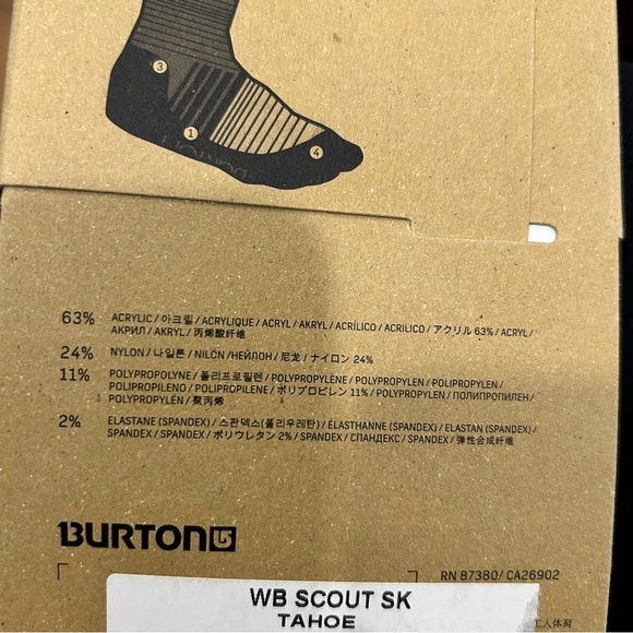 Burton women’s scout sock. Small/medium. - Picture 5 of 7